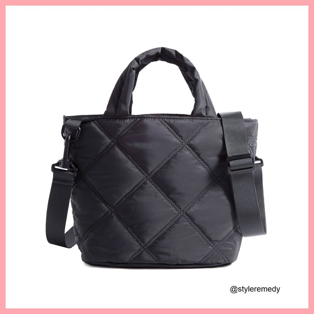 Premium Nylon Mini Crossbody Bag with 7+ Pockets, Adjustable Strap